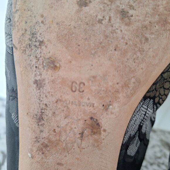 Alexander McQueen Silk Black floral print Loafer Flats size 39 - Picture 10 of 13